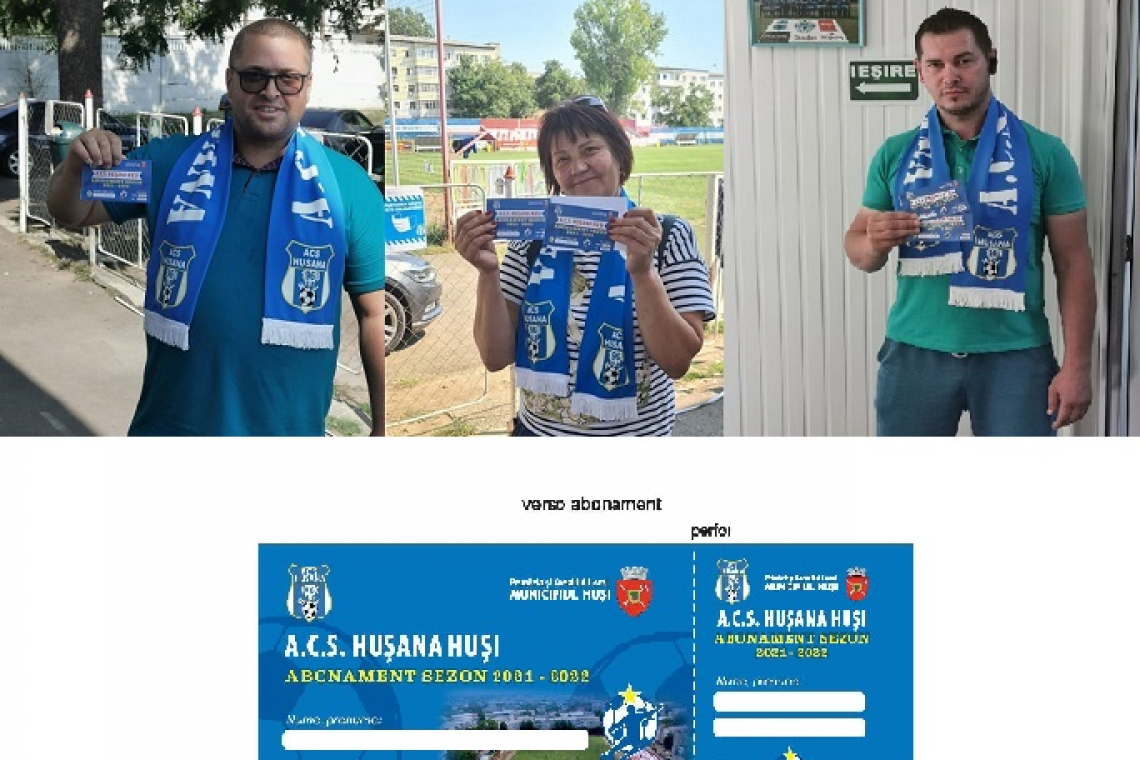 Primii abonați de la Hușana Huși!