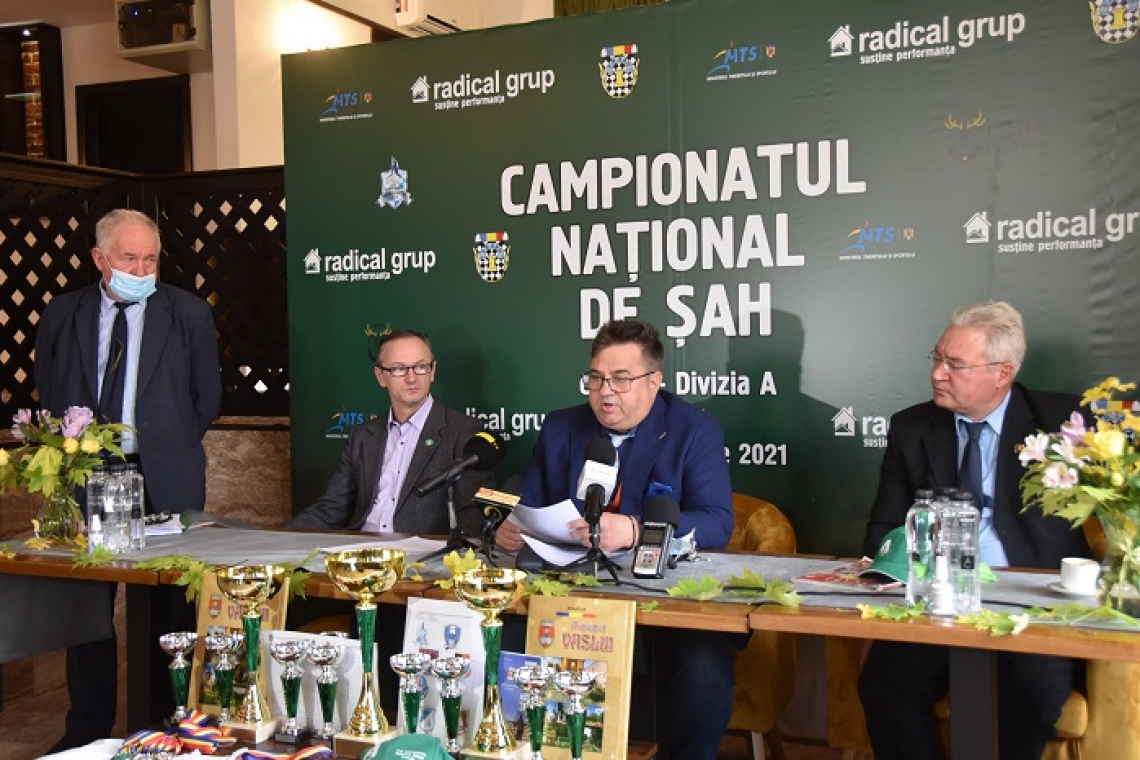 Eveniment istoric: Vasluiul organizează în premieră pentru Moldova un campionat național de șah la seniori