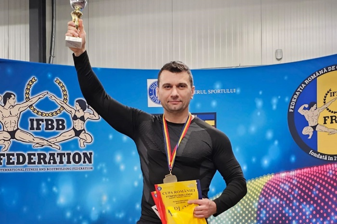 Aur pentru jandarmul Marius Zamfir la Cupa României Fitness Challenge