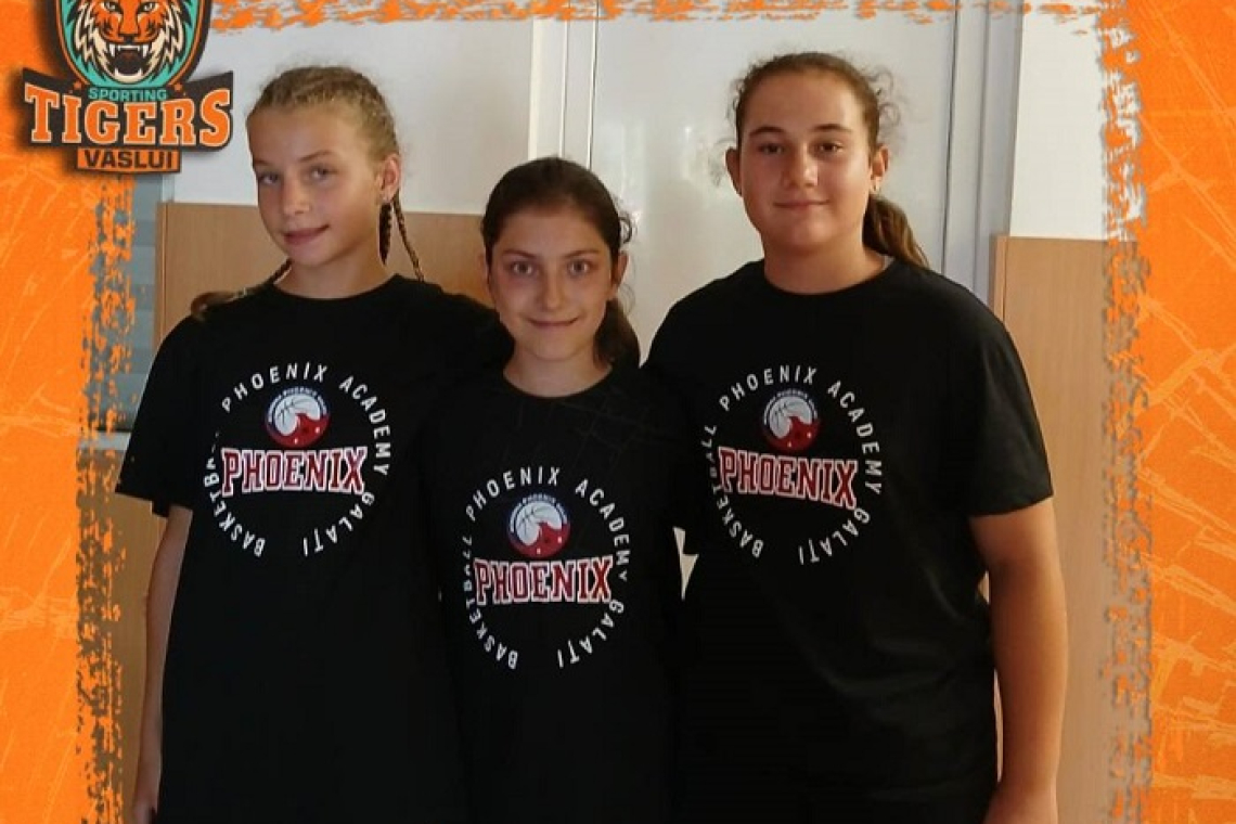 Trei baschetbaliste de la Sporting Tigers Vaslui participă la o tabără de perfecționare