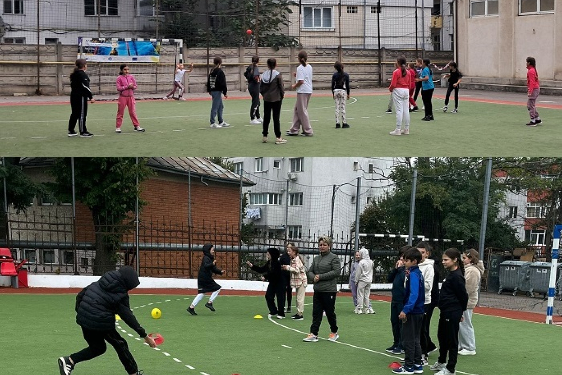 Elevii de la Școala „Mihail Sadoveanu” Vaslui au sărbătorit mișcarea prin proiectul „Ziua sportului în școala mea”