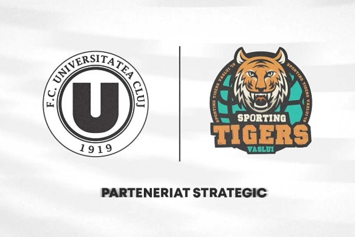 FC Universitatea Cluj își extinde rețeaua de parteneriate: colaborare strategică cu ACS Sporting Tigers Vaslui