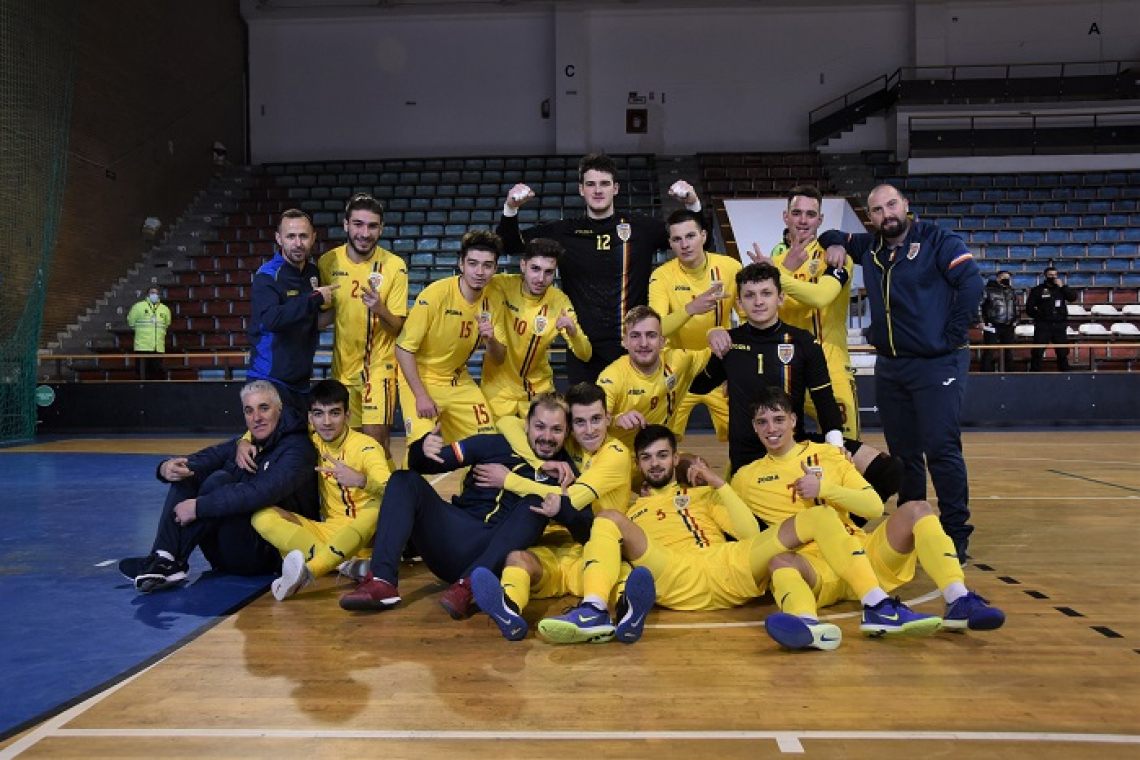 România U19 termină fără gol primit dubla amicală cu Moldova, la futsal
