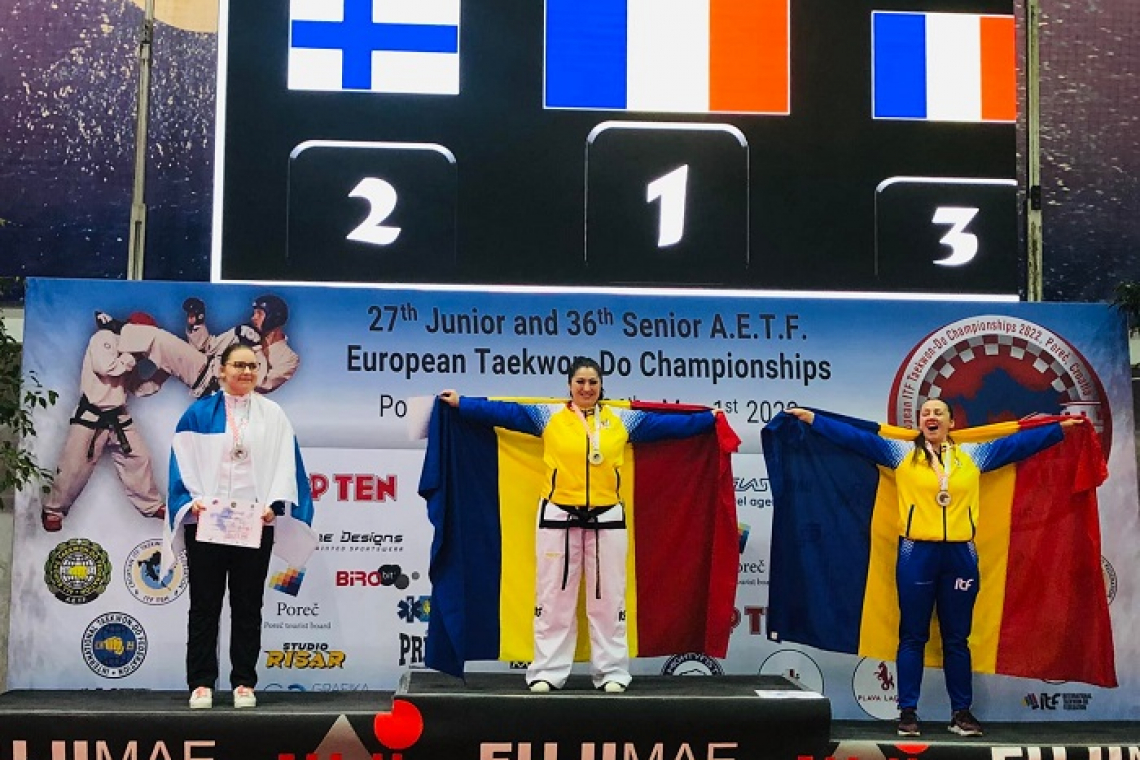 Andra Chirilă, performera celei de a treia zi de la Europeanul de teakwon-do ITF