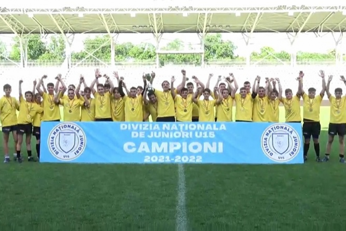 CSȘ Bârlad, campioană naționala la rugby Under 15