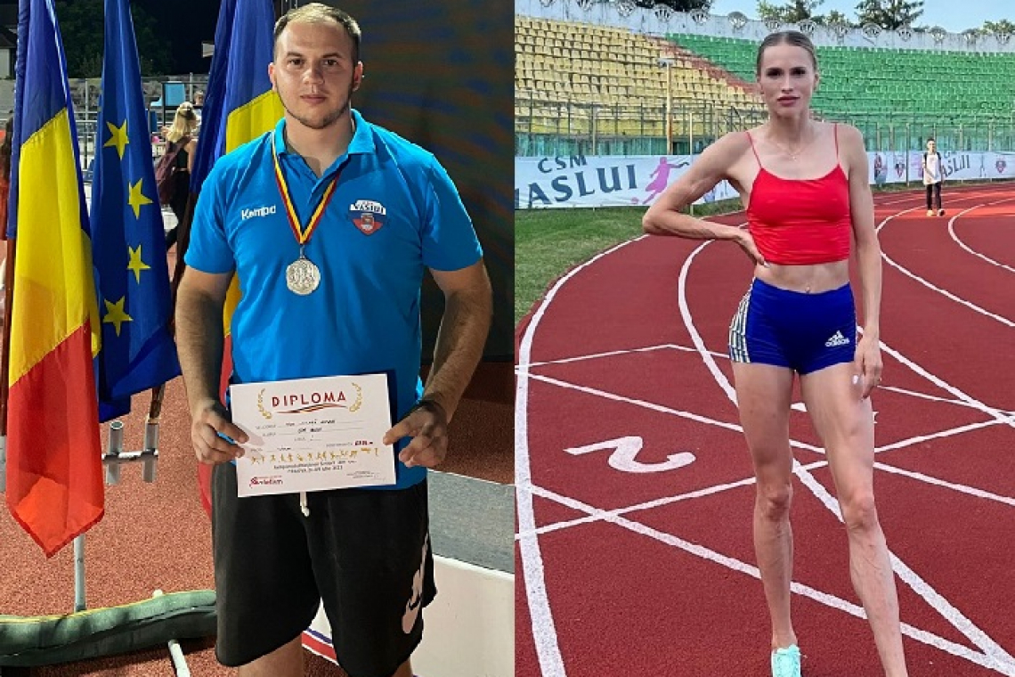 Două medalii de argint pentru CSM Vaslui la Naționalele de atletism