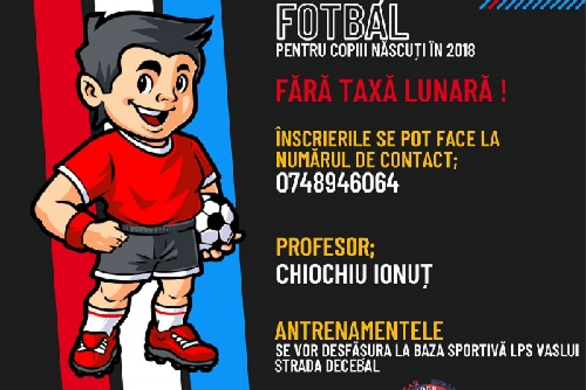 LPS Vaslui caută noi talente la fotbal