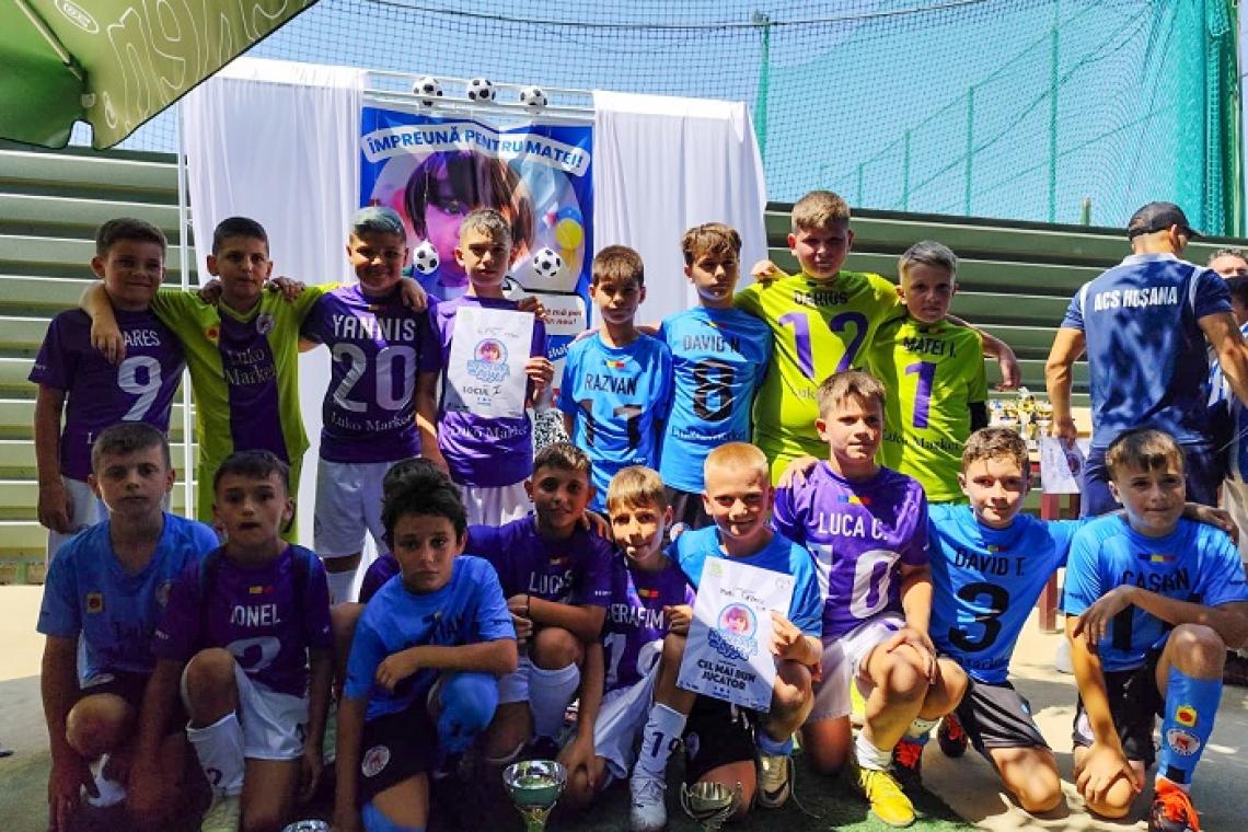 ACS Ivacec și LPS Vaslui sunt câștigătoarele turneului umanitar „Fotbal pentru Matei”