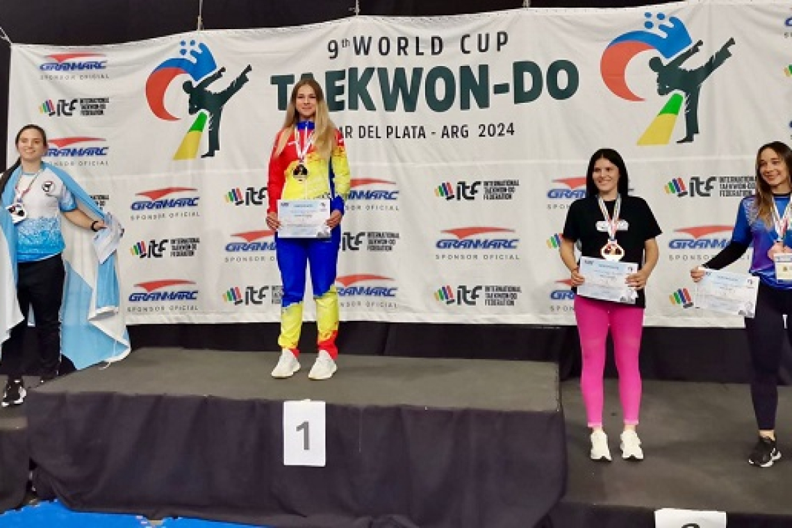 O vasluiancă pe cea mai înaltă treaptă a Cupei Mondiale la taekwon-do ITF