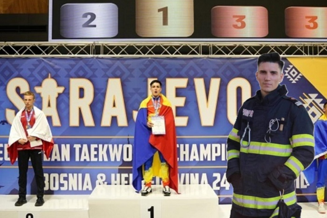 Un pompier a devenit campion european la taekwon-do ITF
