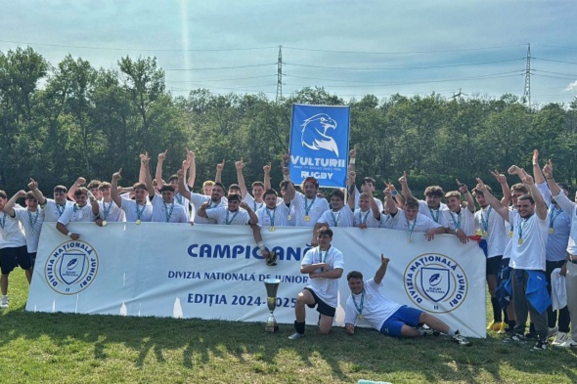 Performanță istorică: Pentrul al treilea an la rând, CSȘ Bârlad devine campioană la rugby U18