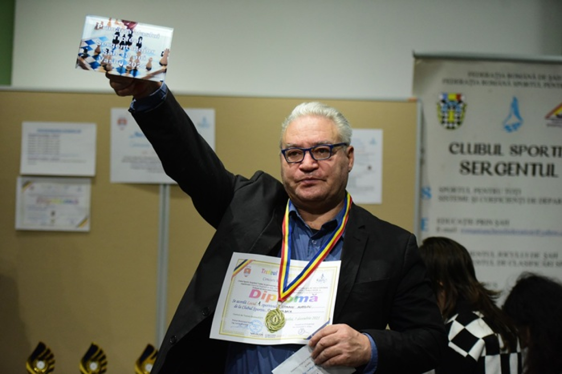 Aurelian Ciobanu, „sergent major” la șah după victoria de la Cupa Sergent Major