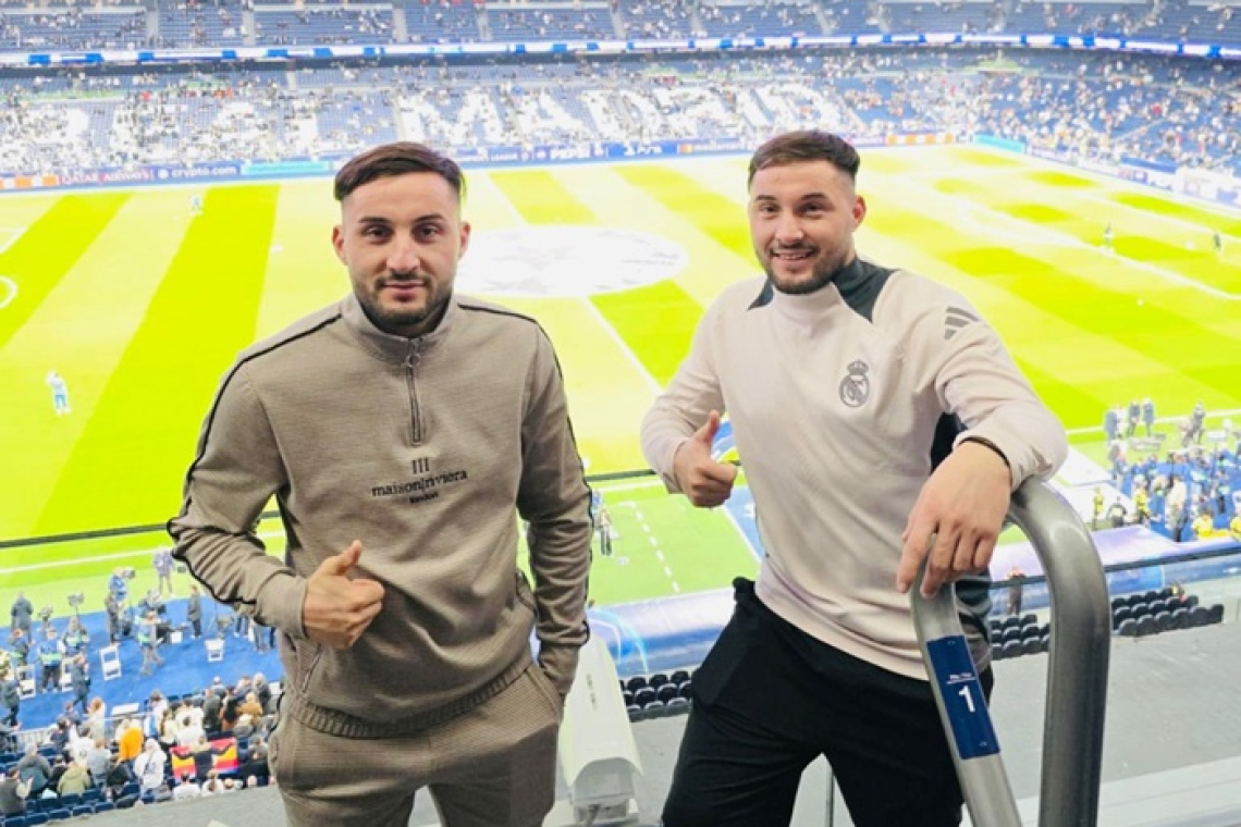 Frații Cristi și Cătălin Solomon, fotbaliști la CSM Hușana Huși, au trăit atmosfera magică de pe „Santiago Bernabéu” la Real Madrid – Manchester City