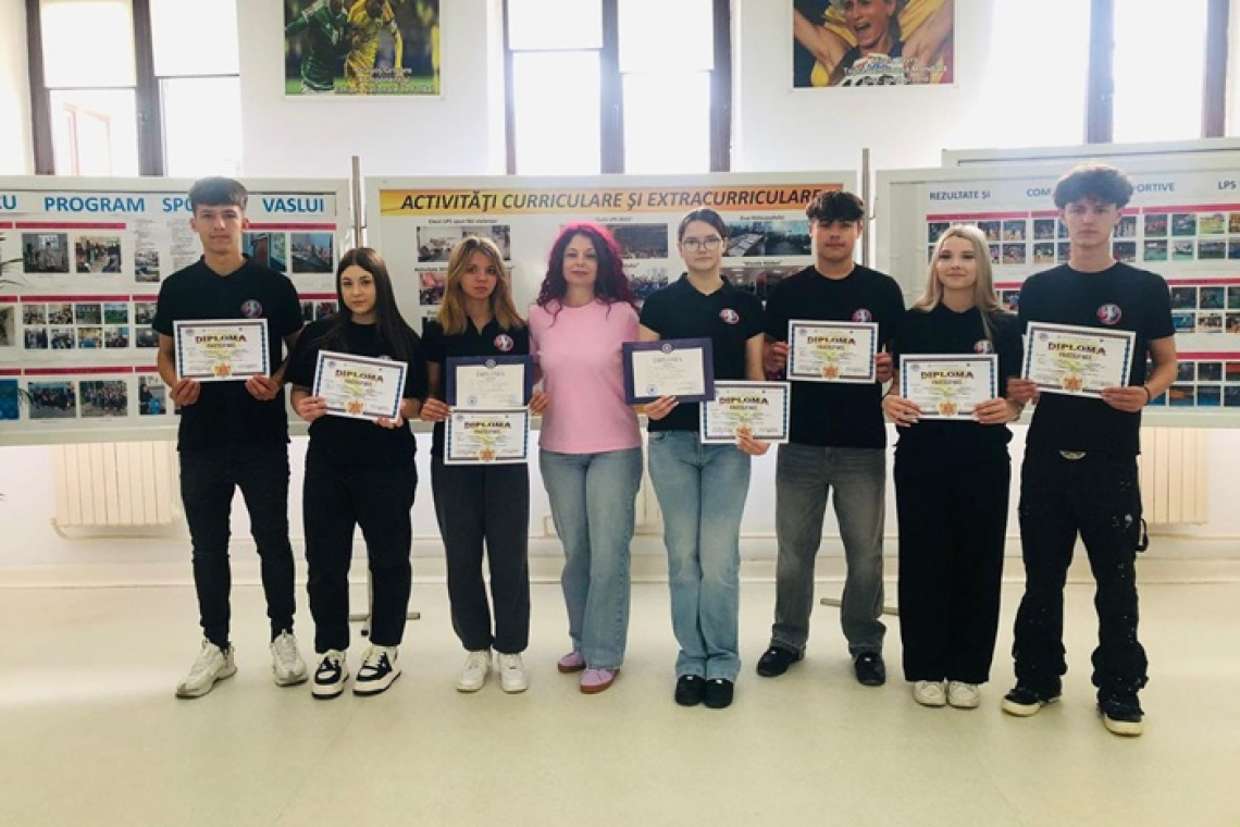 Elevii de la LPS Vaslui, rezultate notabile la Olimpiada Națională de Pregătire Sportivă Teoretică de la Brăila