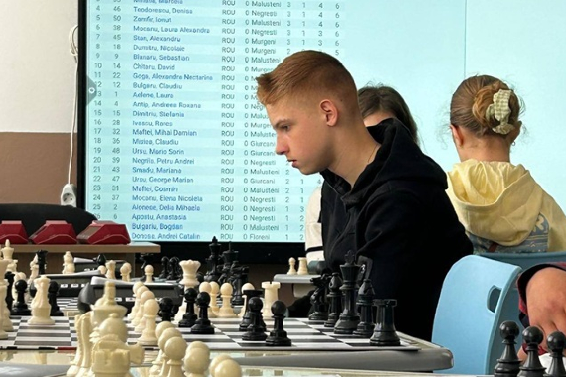Peste 100 de copii la concursul de șah „SAH-MAT” Murgeni, ediția a V-a
