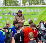 Dragoș Grigore, în mijlocul copiilor la Cupa Tymbark Junior U8 de la Vaslui: „Munciți, visați și nu neglijați școala!”