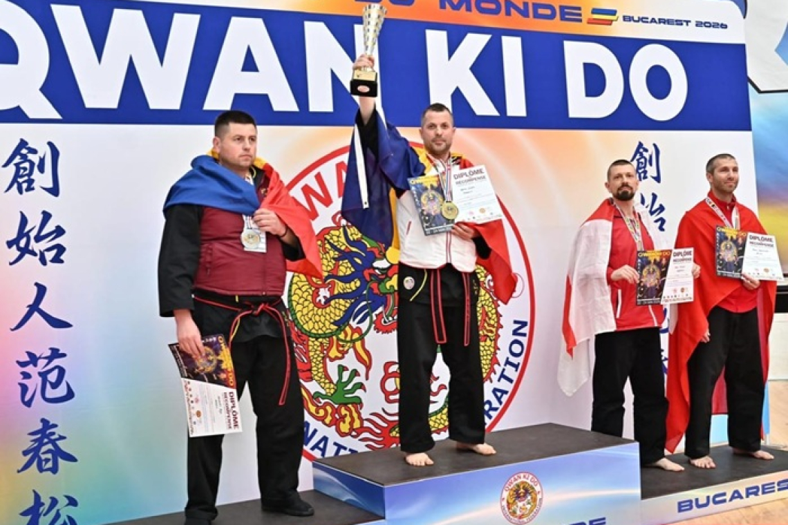 Polițist din Huși, campion mondial la arte marțiale: două medalii de aur cucerite la București