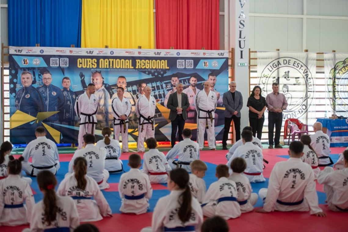 Aproape 300 de participanți la Cursul Național Regional de Perfecționare pentru Sportivi și Taekwon-Do Kids, organizat la Vaslui