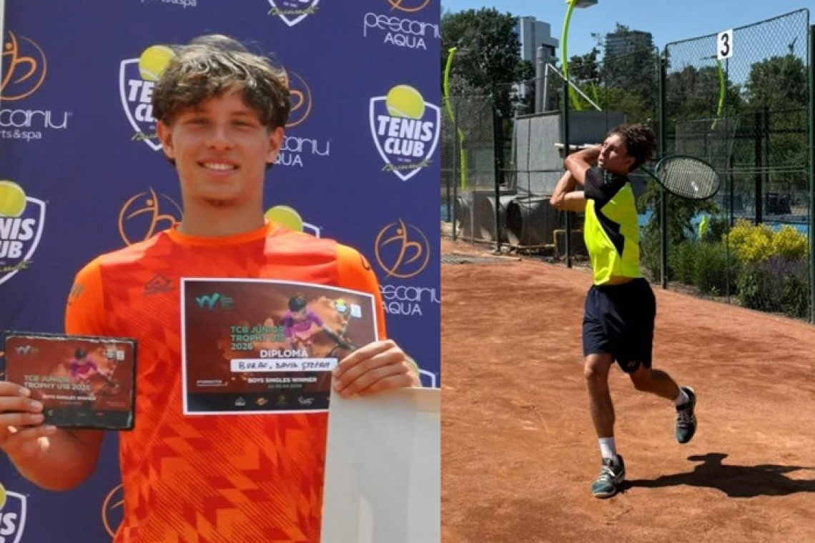 Explozie de talent la București! Vasluianul David Burac a cucerit trofeul ITF J100 după o finală de infarct