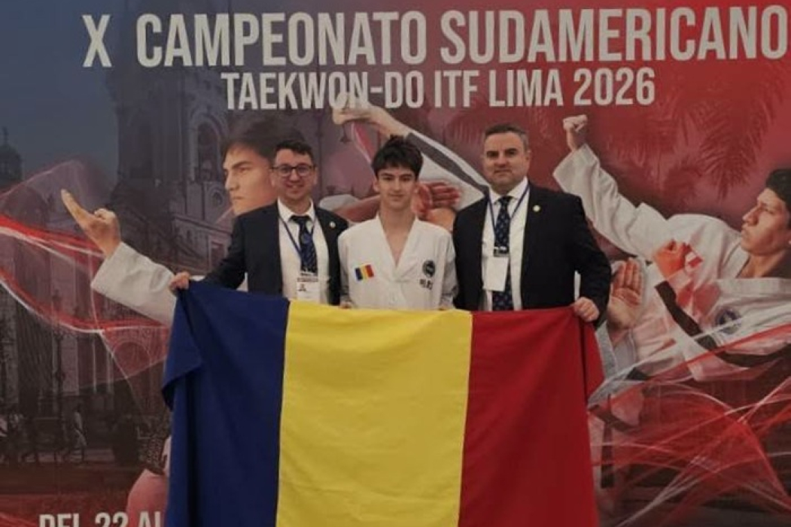 Moment istoric pentru România! Doi arbitri din Vaslui au scris istorie la Campionatul Sudamerican de Taekwon-do, iar un sportiv a cucerit aurul!