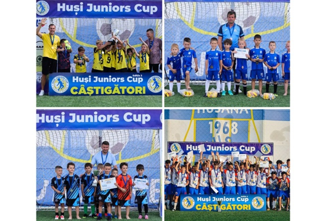 Spectacol la Huși Juniors Cup! S-au decernat primele trofee, iar CSM Vaslui și alte trei echipe au cucerit titlurile