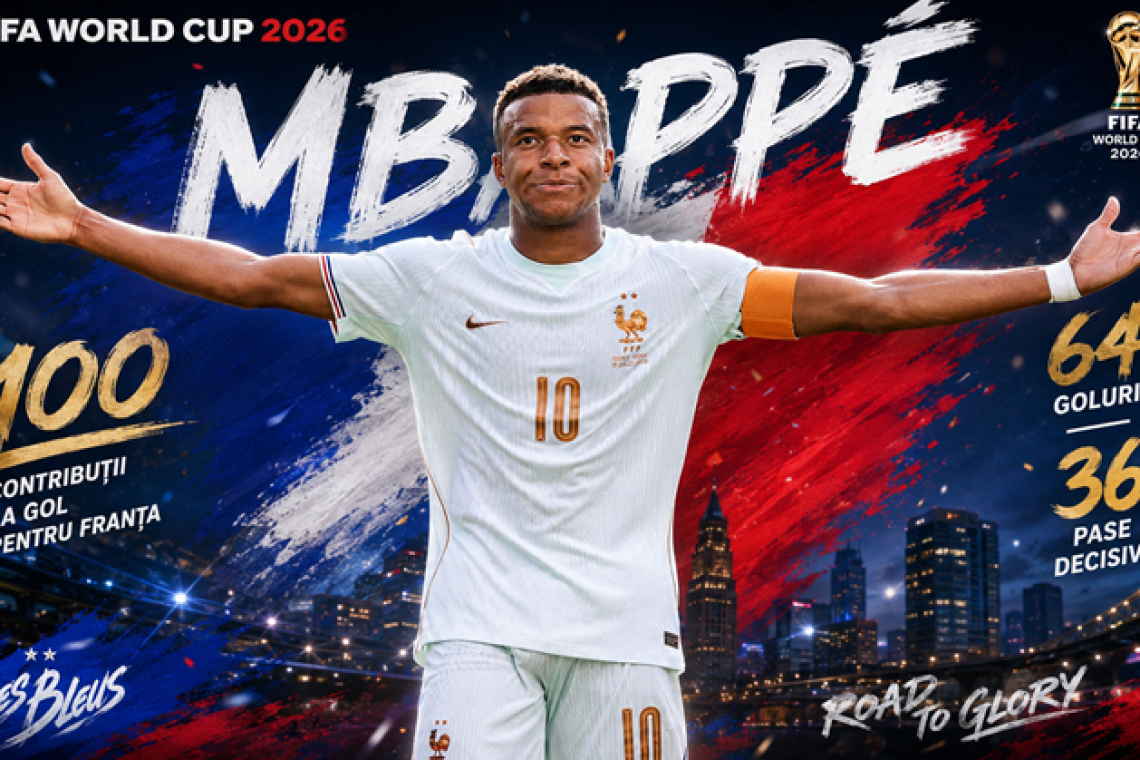 Mondialul la TV | Mbappe a intrat în istoria Franței! Starul „Les Bleus” a stabilit un record incredibil la Cupa Mondială 2026