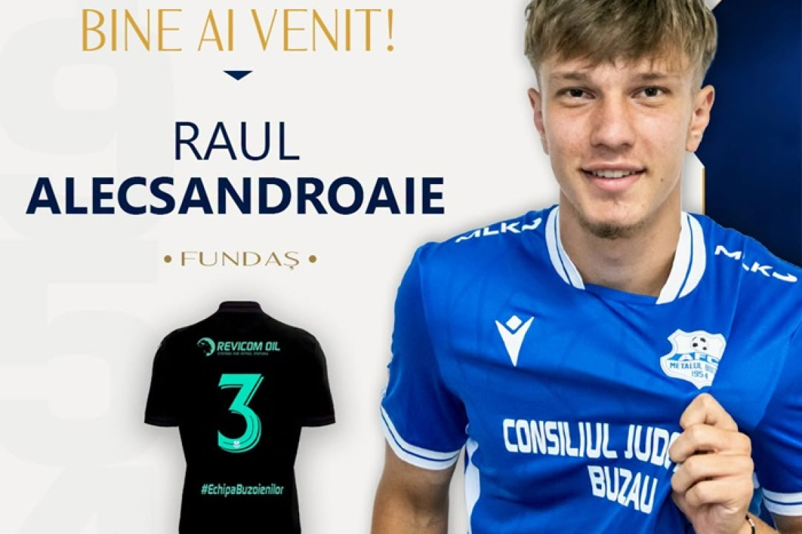 Un nou pas în cariera unui talent din Bârlad! Raul Alecsăndroaie, împrumutat de FCSB la Metalul Buzău