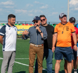 Omul care investește în viitorul copiilor! Ioan Ciomaga a cucerit inimile tuturor la festivitatea de premiere de la turneul Huși Juniors Cup