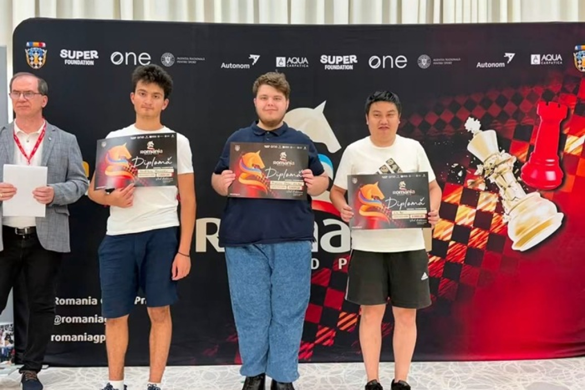 Ștefan Emilian Prisacaru, de la CSM Vaslui, a câștigat categoria U2300 la Grand Prix Alba Iulia