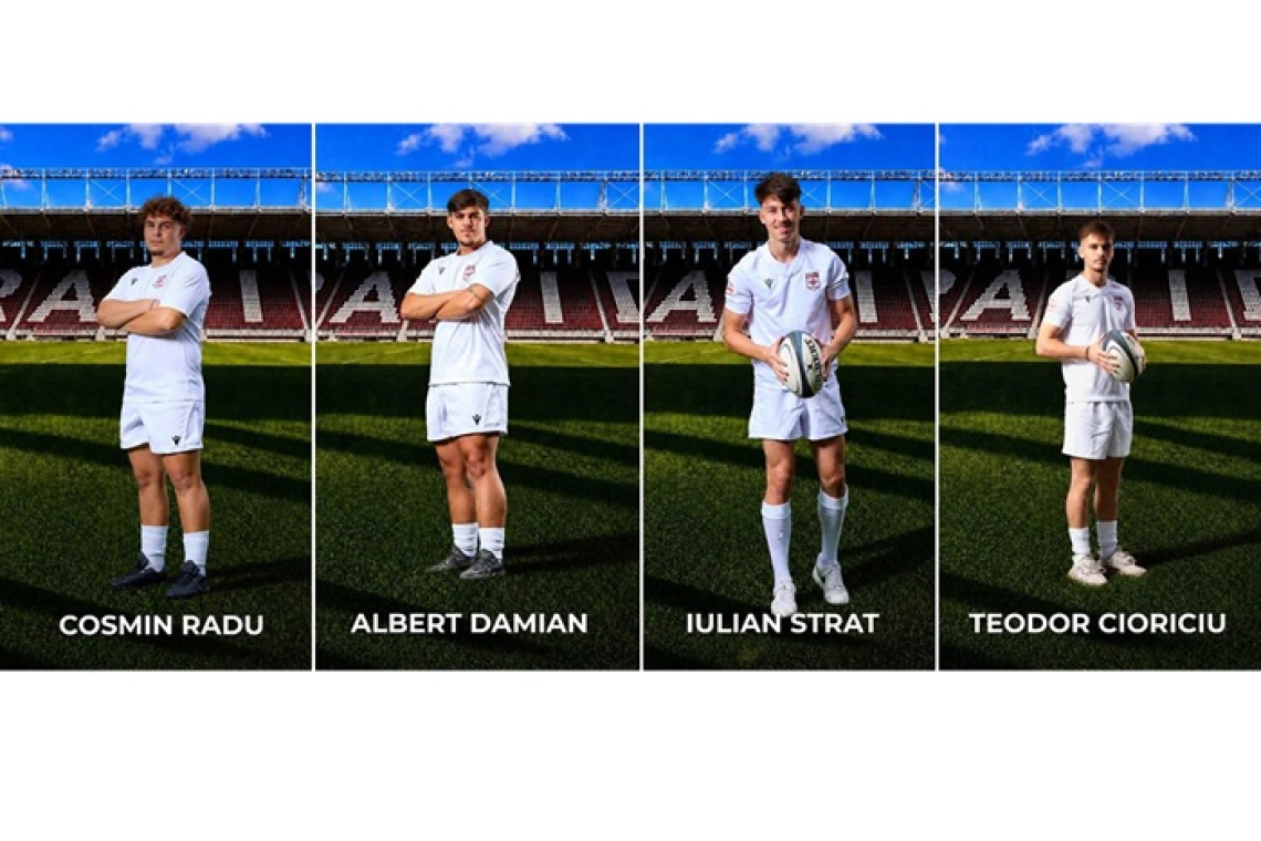 Patru rugbyști din Bârlad au făcut pasul către echipa de seniori a Rapidului