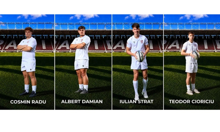 Patru rugbyști din Bârlad au făcut pasul către echipa de seniori a Rapidului
