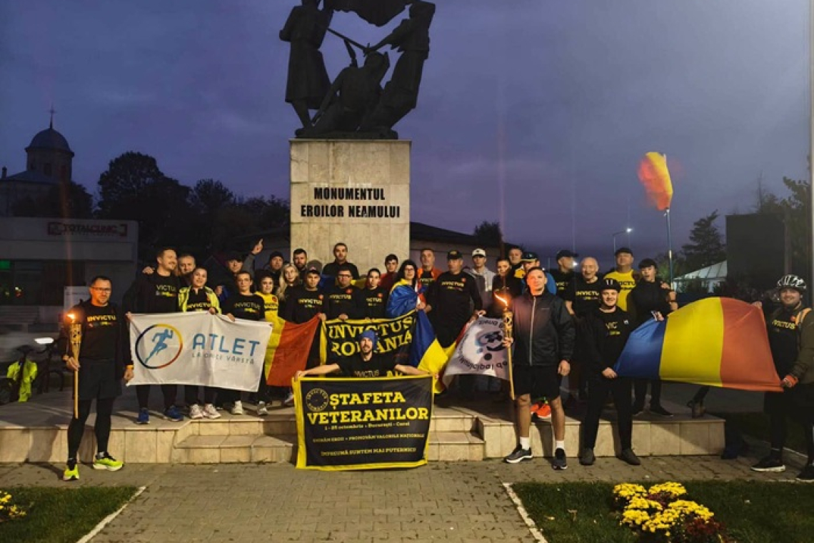 100 de kilometri în memoria eroilor! Voluntarii Invictus au trecut prin Bârlad într-o cursă a onoarei și respectului