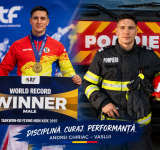 Andrei Chiriac, omul recordurilor! Pompierul din Vaslui care salvează vieți și sare spre performanța mondială